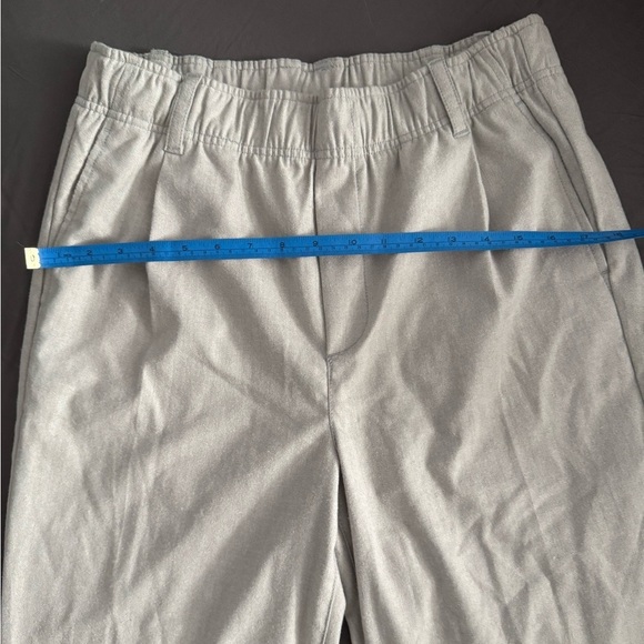 GAP Grey Pull on Ankle Pleated Trouser 10 - Picture 13 of 16